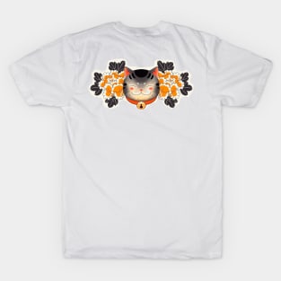 gato con flores T-Shirt